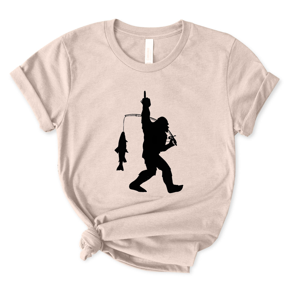 Bigfoot Fishing T-Shirt for women