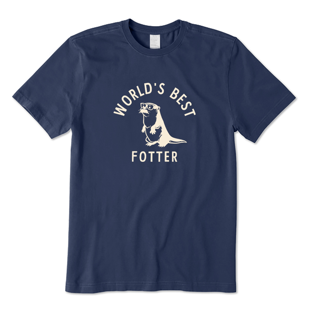 World's Best Fotter Otter Dad Pun T-shirt