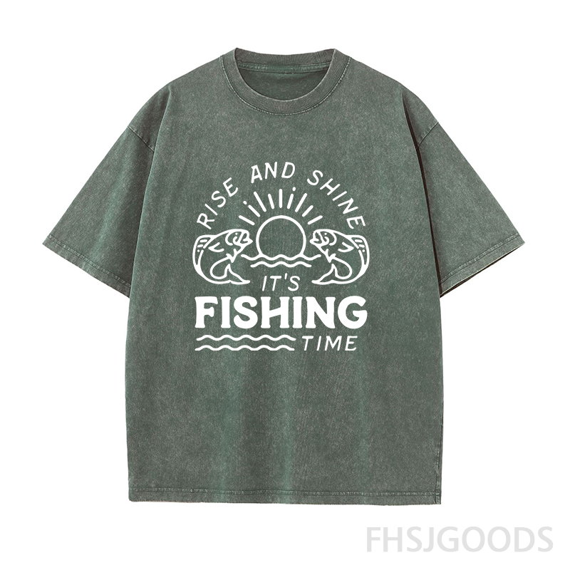 It's Fishing Time Unisex Distressed T-Shirt