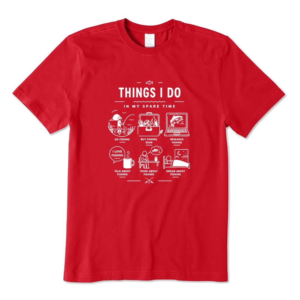 Funny Fisherman Things I Do In My Spare Time Graphic T-Shirt