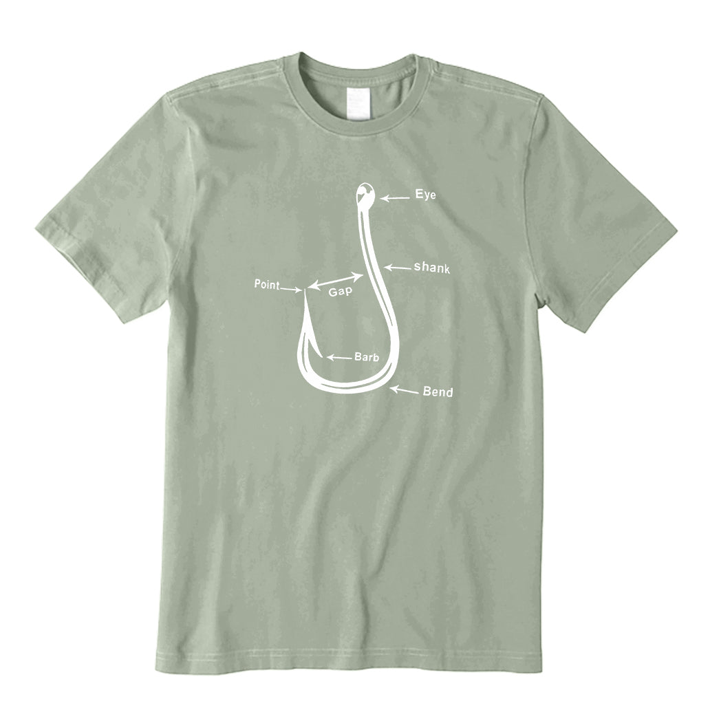 Anatomy of fishing hook T-Shirt