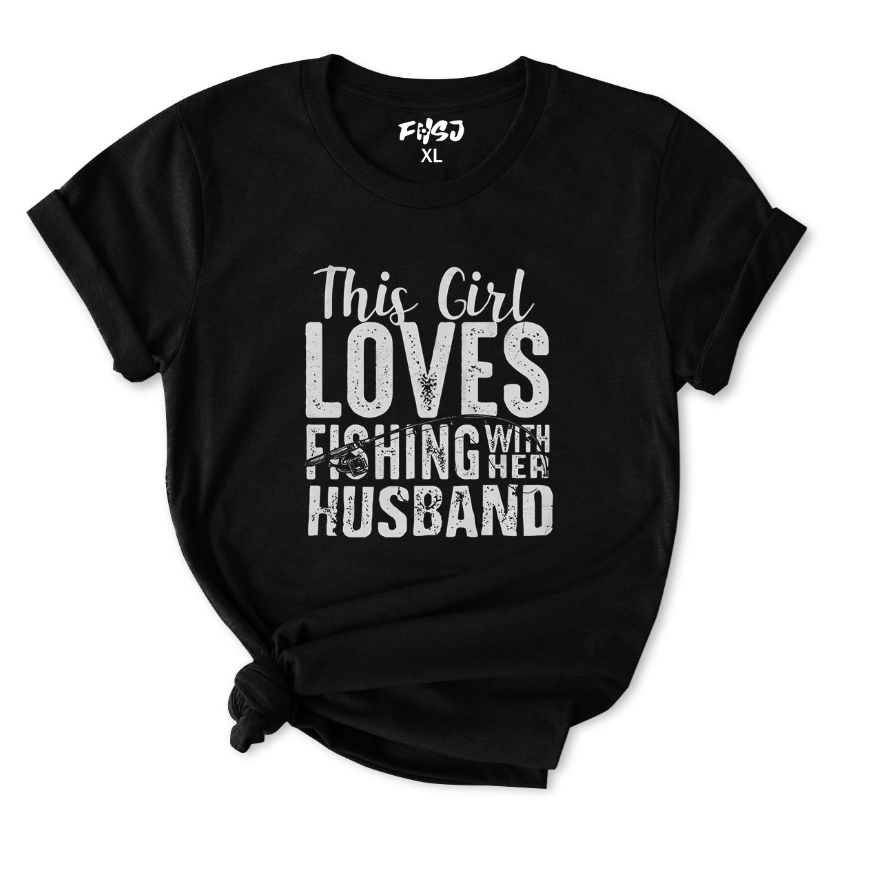 This Girl Loves Fishing With Her Husband T-Shirt for Women