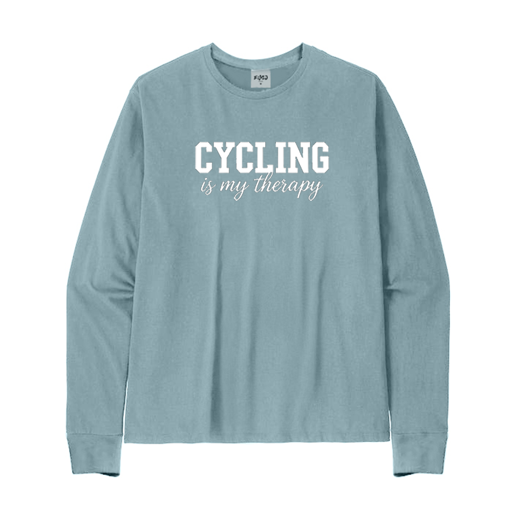 Cycling Is My Therapy Long Sleeve T-Shirt