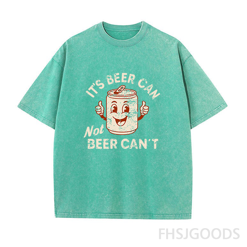 It's Beer Can Not Beer Can't Unisex Distressed T-Shirt