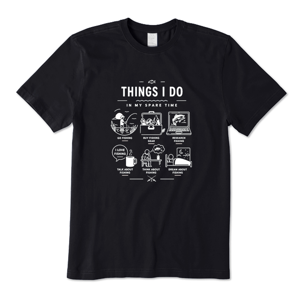 Funny Fisherman Things I Do In My Spare Time Graphic T-Shirt