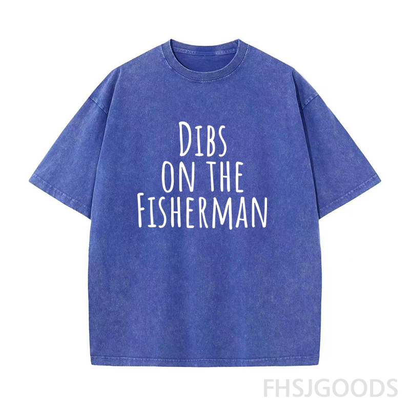 Dibs on The Fisherman Unisex Distressed T-Shirt