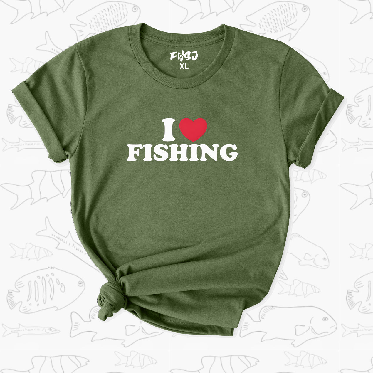 I Love Fishing T-Shirt for women