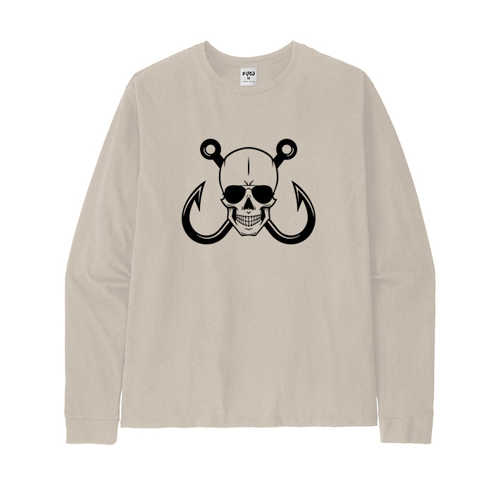 SKULL FISHING HOOK Long Sleeve T-Shirt