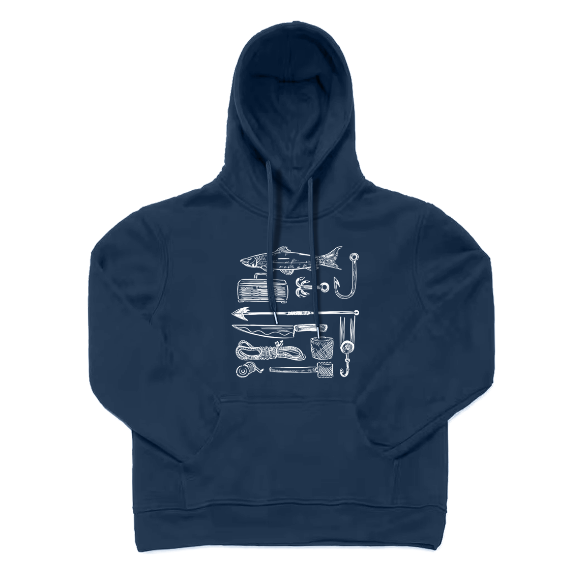 Vintage Style Fishing Hoodie