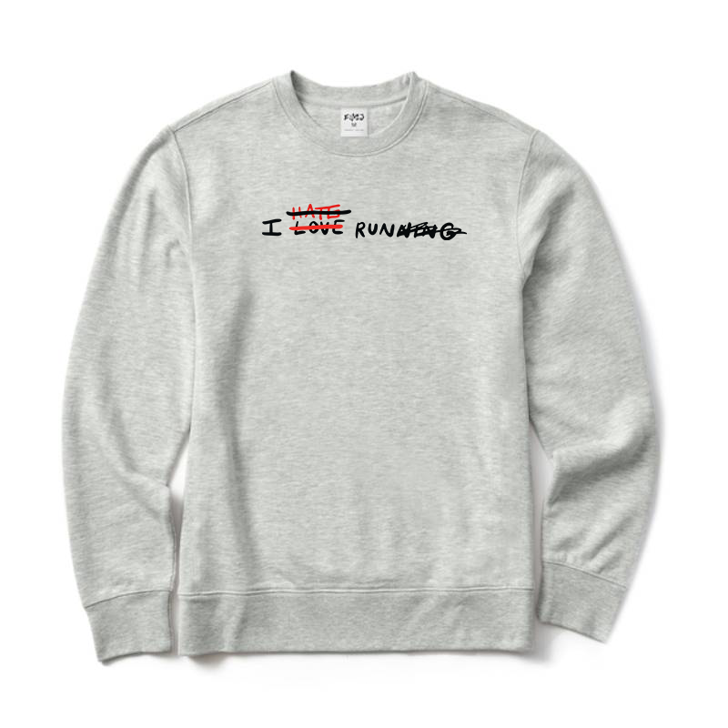 I Love Running Crewneck Sweatshirt