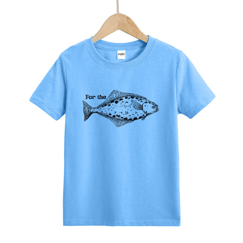 For The Halibut Fish Kids T-Shirt