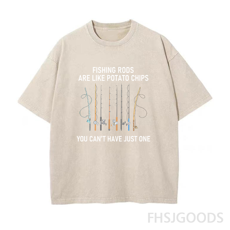 You Can't Have Just One Fishing Rod Unisex Distressed T-Shirt