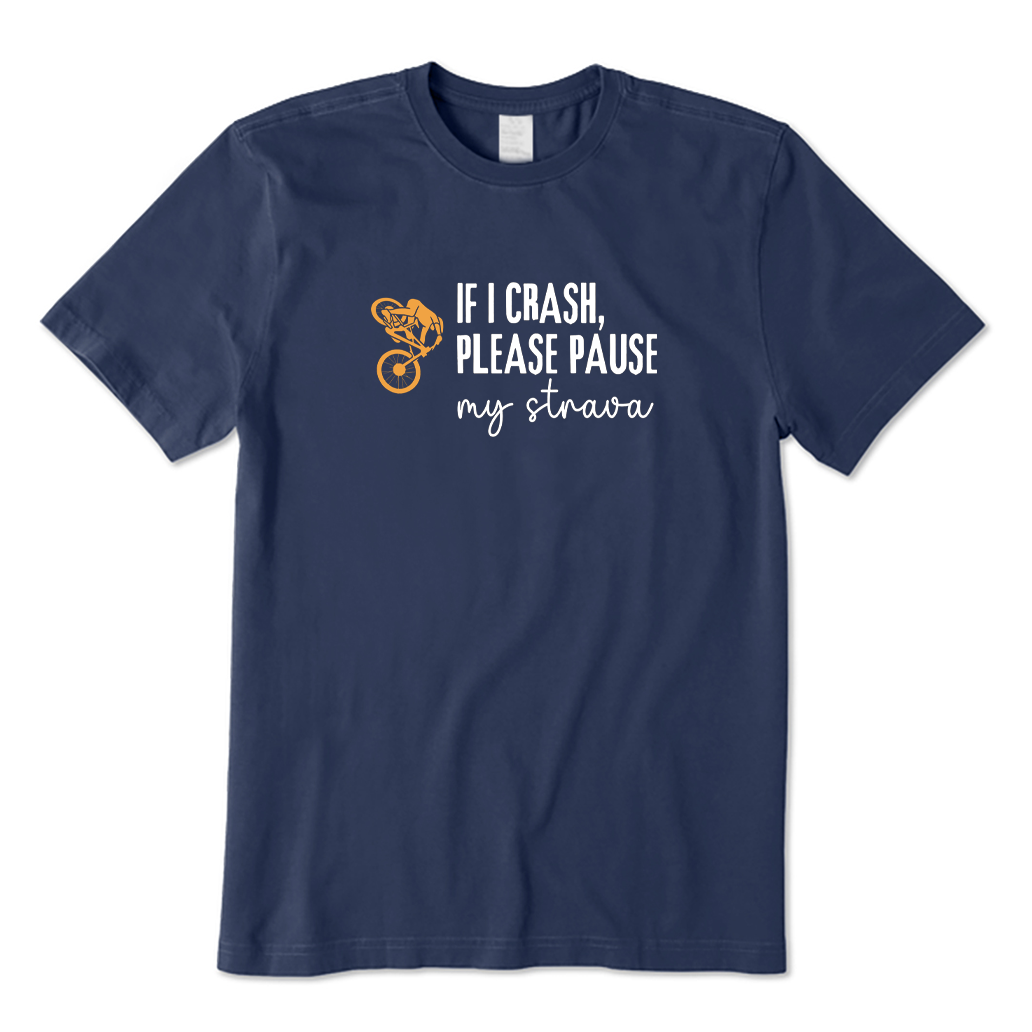 If I Crash Please Pause My App Cycling T-shirt