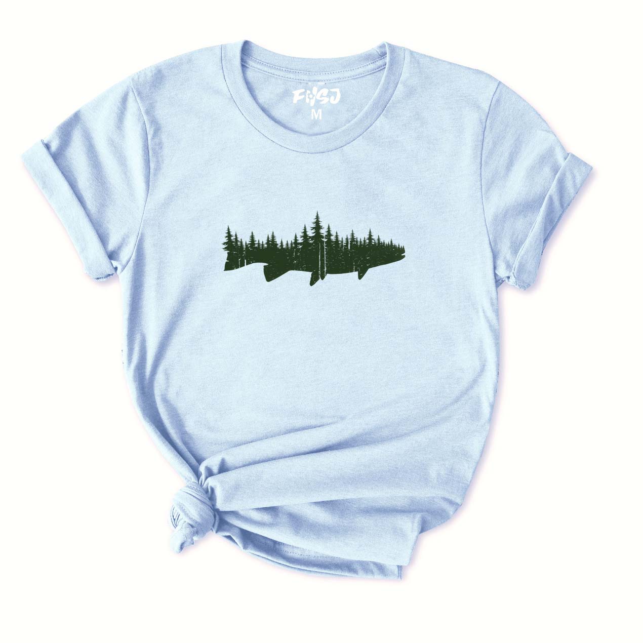 Fish Forest Landscape T-Shirt for Women