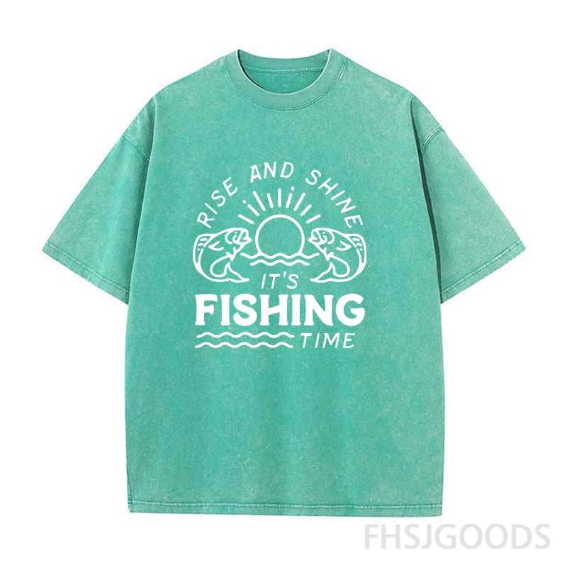 It's Fishing Time Unisex Distressed T-Shirt