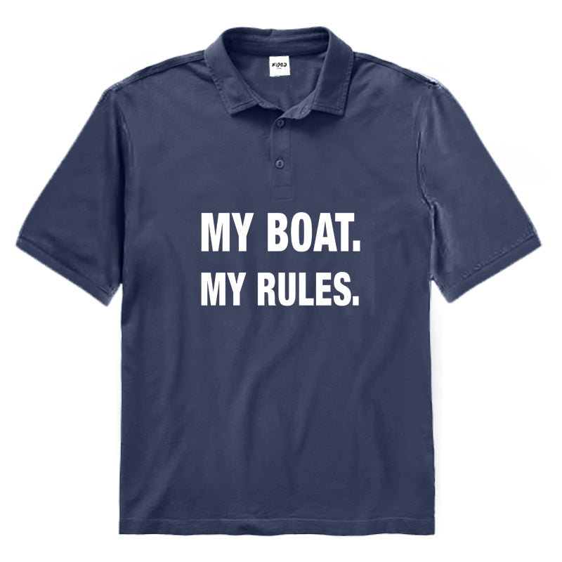 MY BOAT MY RULES Polo Shirt