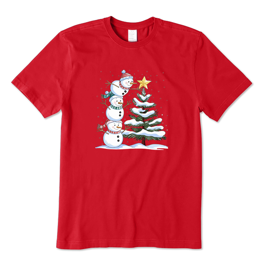 Snowman Christmas Tree T-Shirt