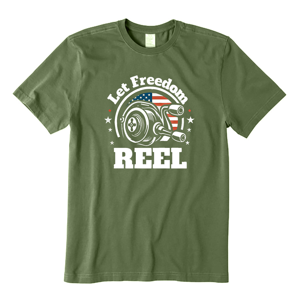 Let Freedom Reel Fishing T-Shirt