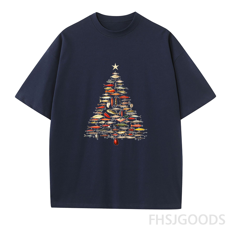 Fishing Lure Christmas Tree Unisex T-Shirt