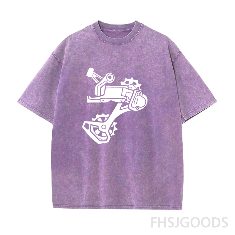 Rear Derailleur BIKE Unisex Distressed T-Shirt