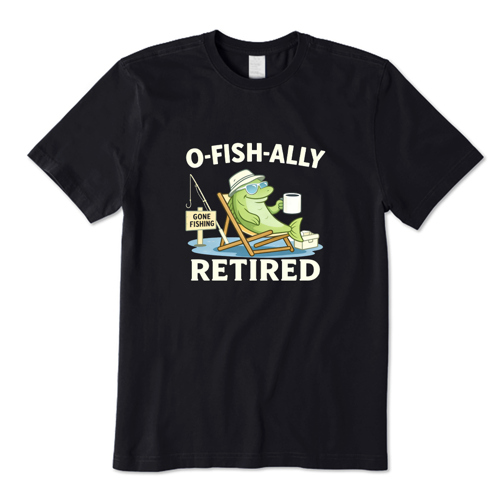 Retired Fisherman Coffee T-shirt