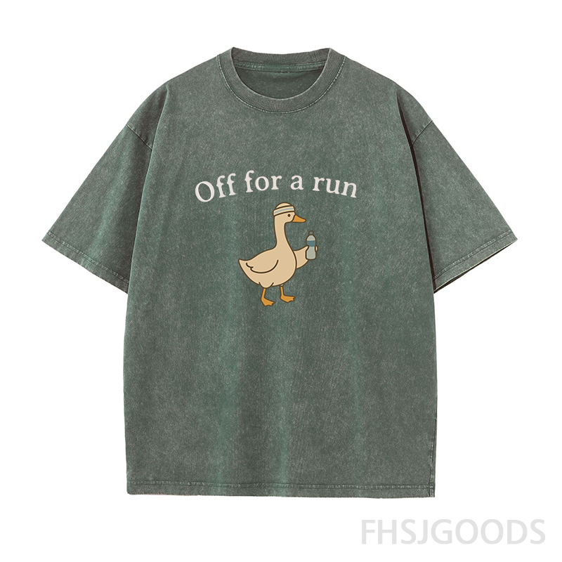 Off for A Run Unisex Distressed T-Shirt