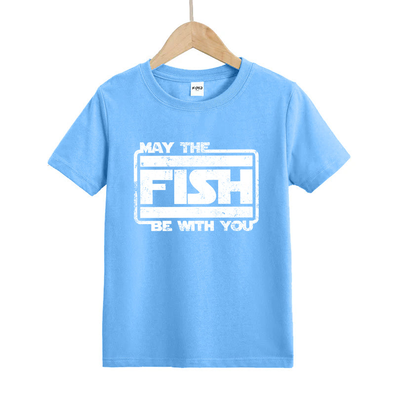 May The Fish Be with You Kids T-Shirt