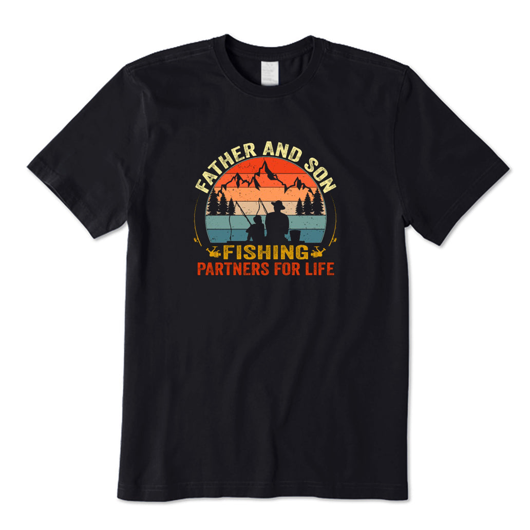 Father and Son Fishing Partners for Life T-Shirt