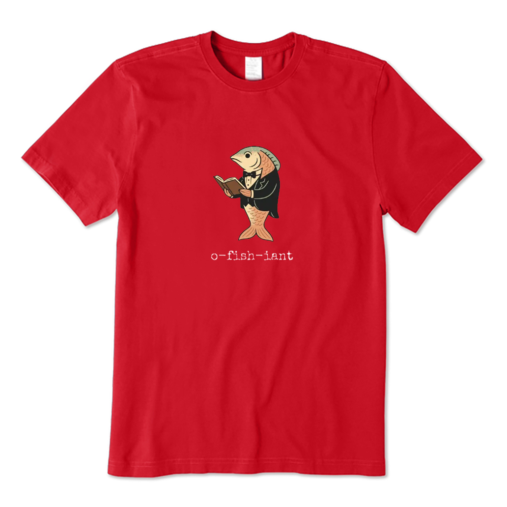 O Fish Iant Formal Fish Reading A Book T-shirt
