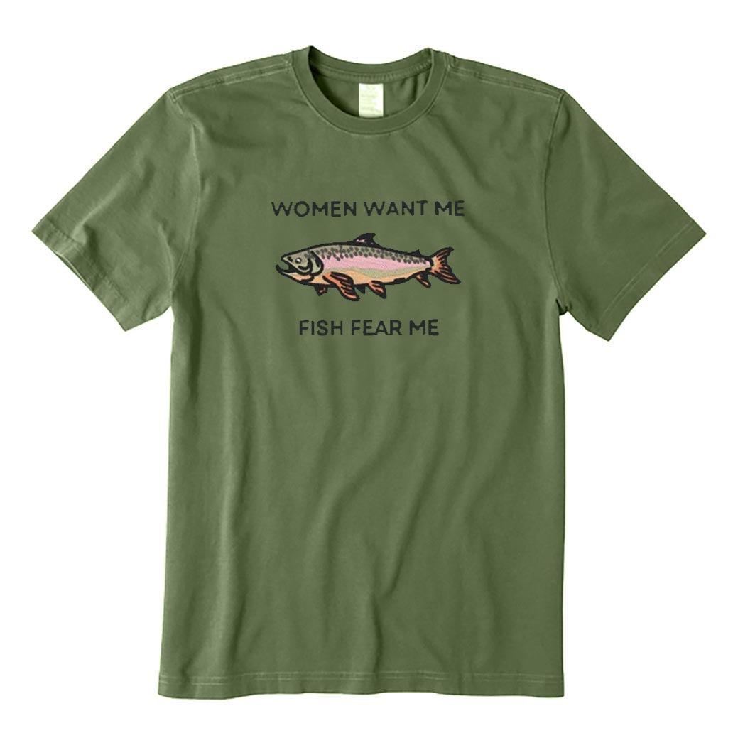 Women Want Me Fish Fear Me T-Shirt
