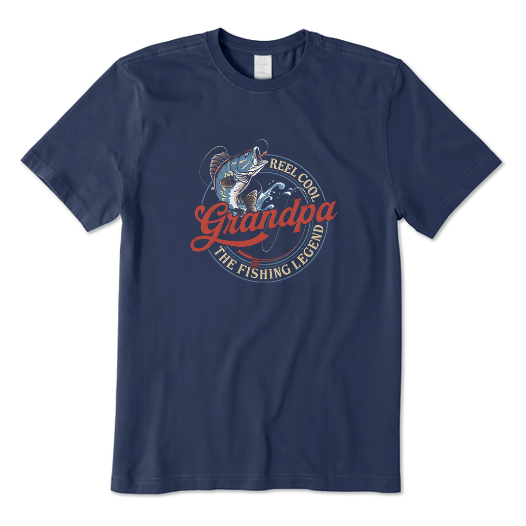 Reel Cool Grandpa Fishing T-Shirt