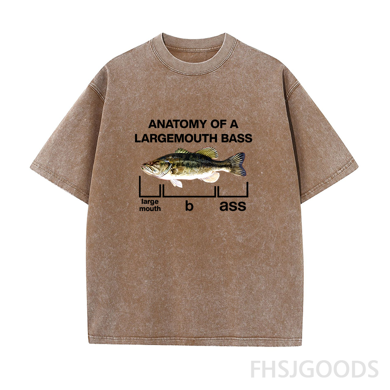 Anatomy Of A Large Mouth Bass Fish Unisex Distressed T-Shirt