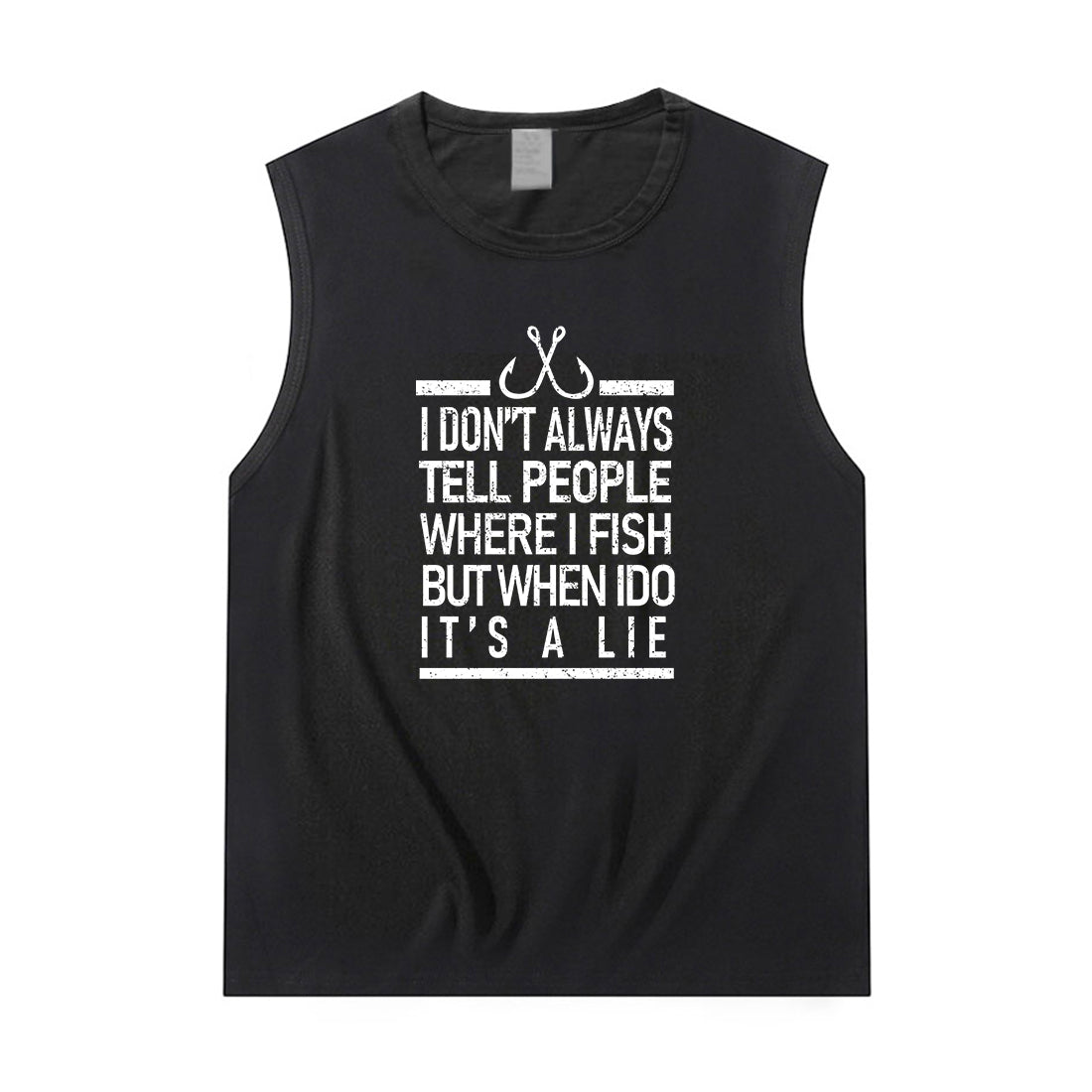 Women NOT TELL PEOPLE WHERE I FISH Tank Top