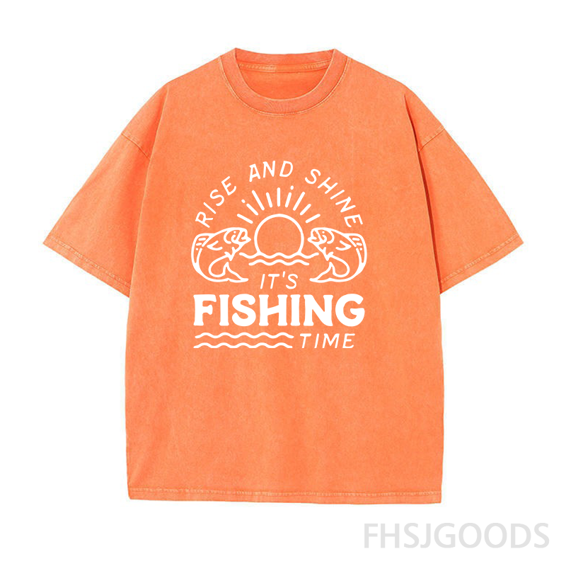 It's Fishing Time Unisex Distressed T-Shirt