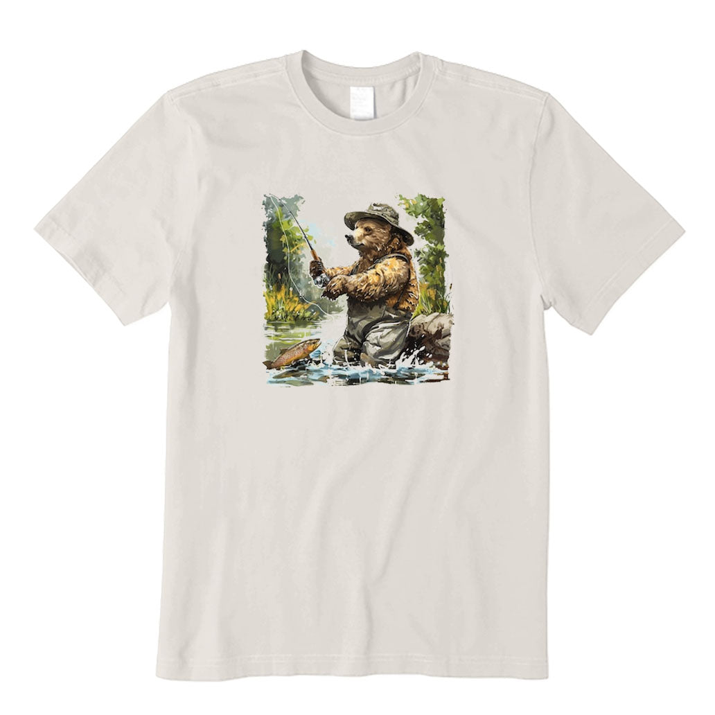 Cute Bear Fishing T-Shirt