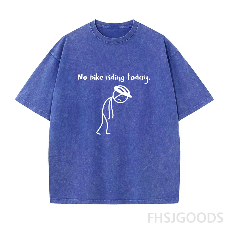 No Bike Riding Today Unisex Distressed T-Shirt