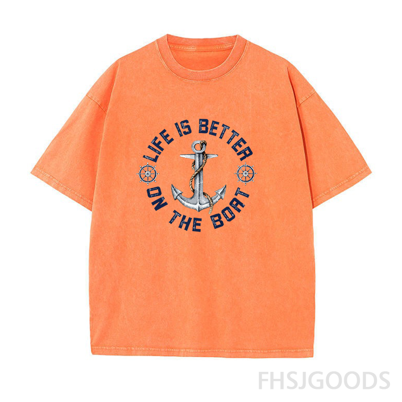 Life Is Better on The Boat Unisex Distressed T-Shirt