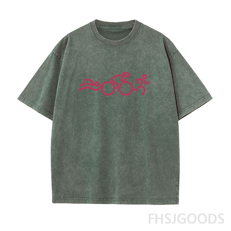 Triathlon Unisex Distressed T-Shirt