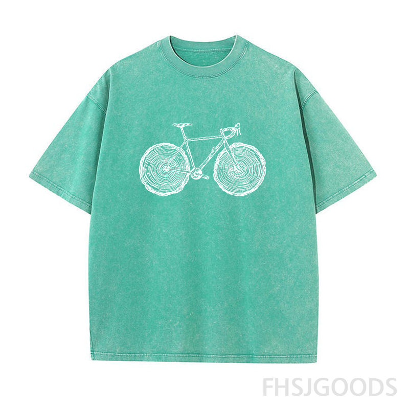 Cycling Unisex Distressed T-Shirt