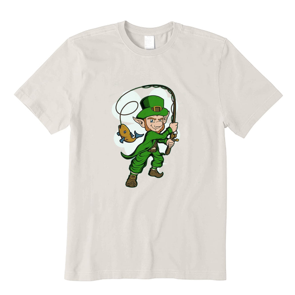 Fisherman Leprechaun St. Patrick's Day Fishing T-Shirt