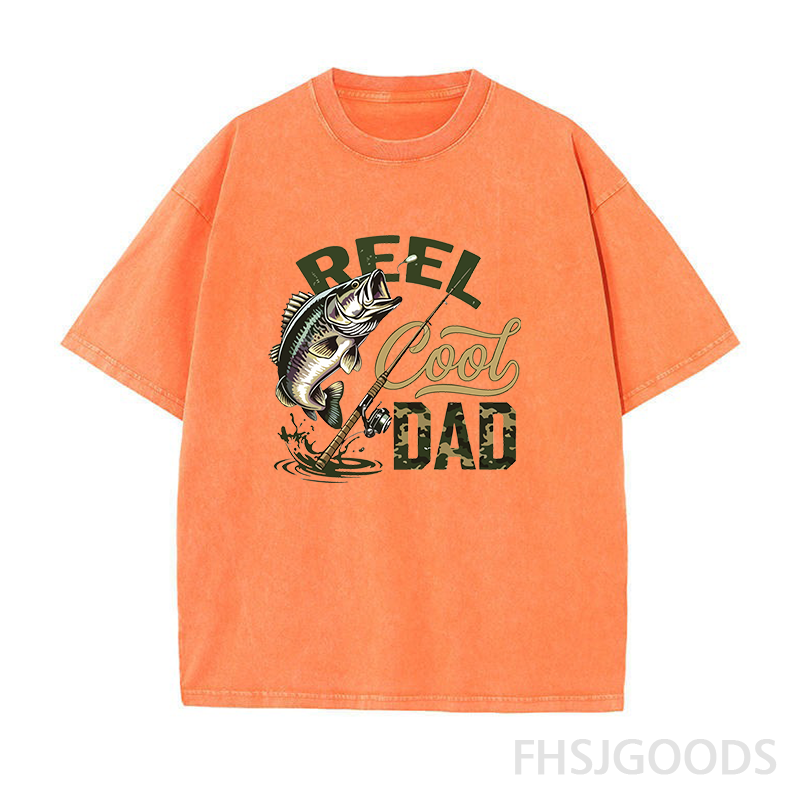 Fishing Dad Unisex Distressed T-Shirt