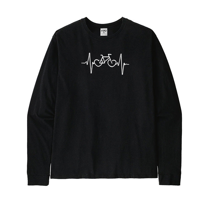 Bike EKG Cycling Long Sleeve T-Shirt