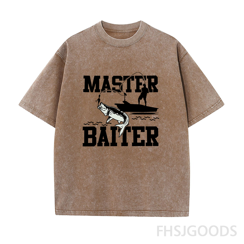 Master Baiter Fishing Unisex Distressed T-Shirt