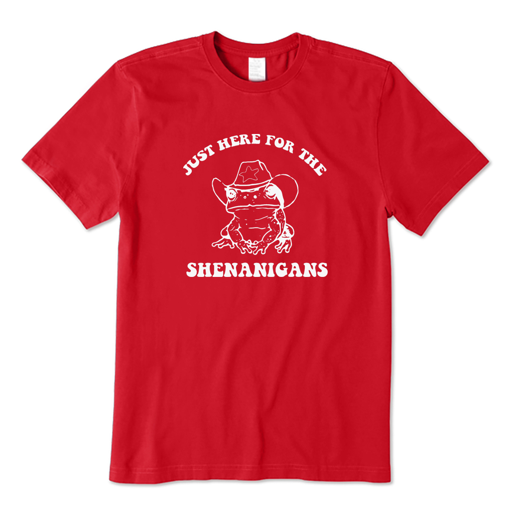 Just Here for The Shenanigans T-shirt