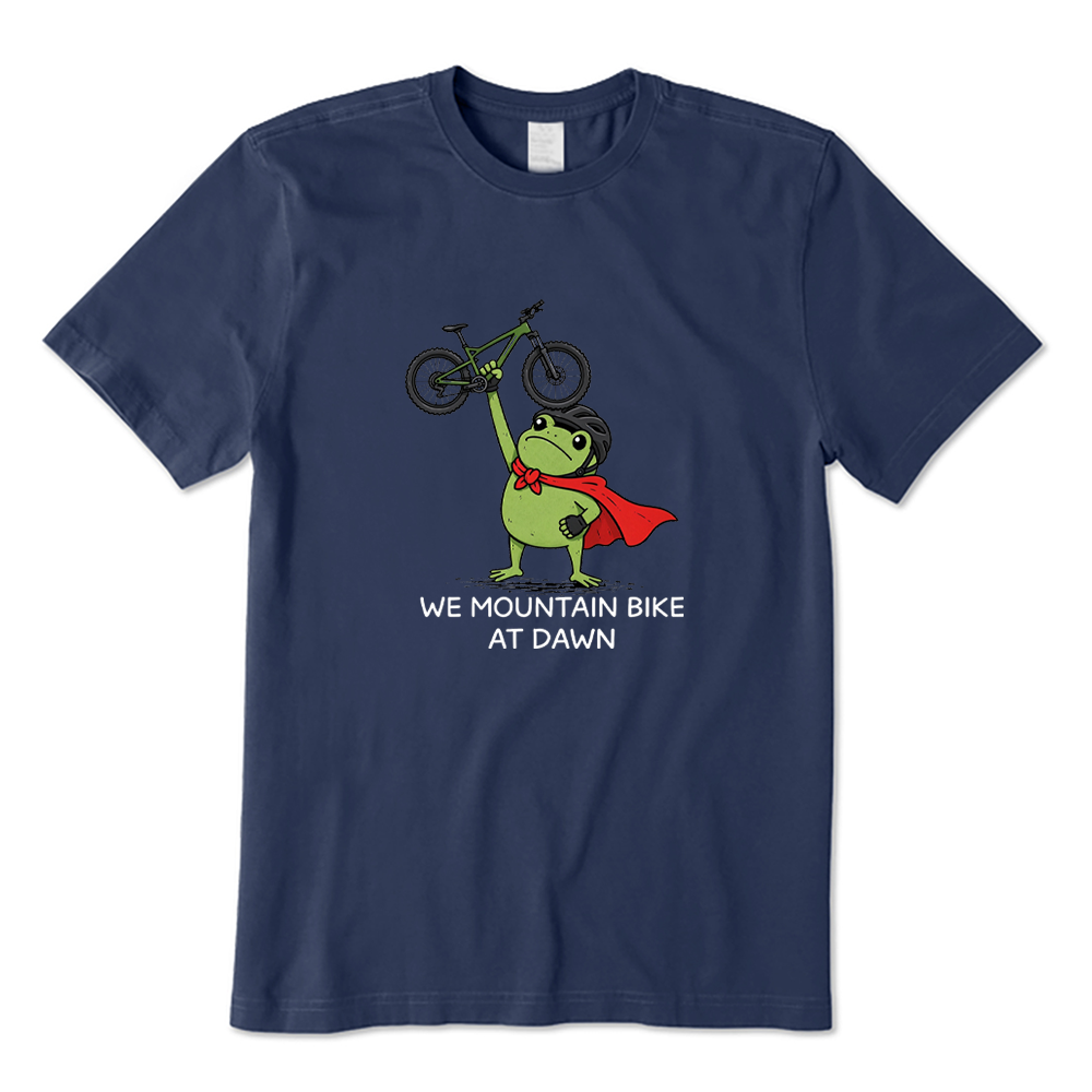 We Mountain Bike At Dawn Frog T-shirt