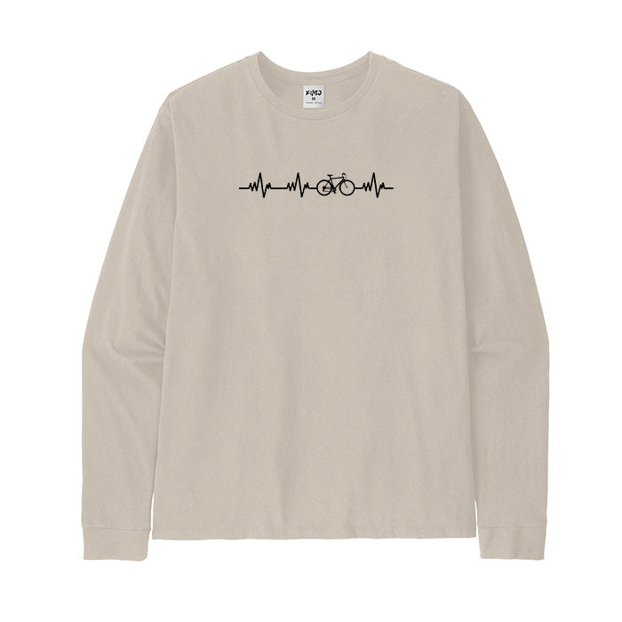 Bike Heartbeat Long Sleeve T-Shirt