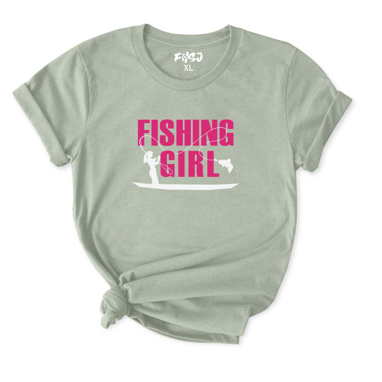 Fishing Girl T-Shirt for Women