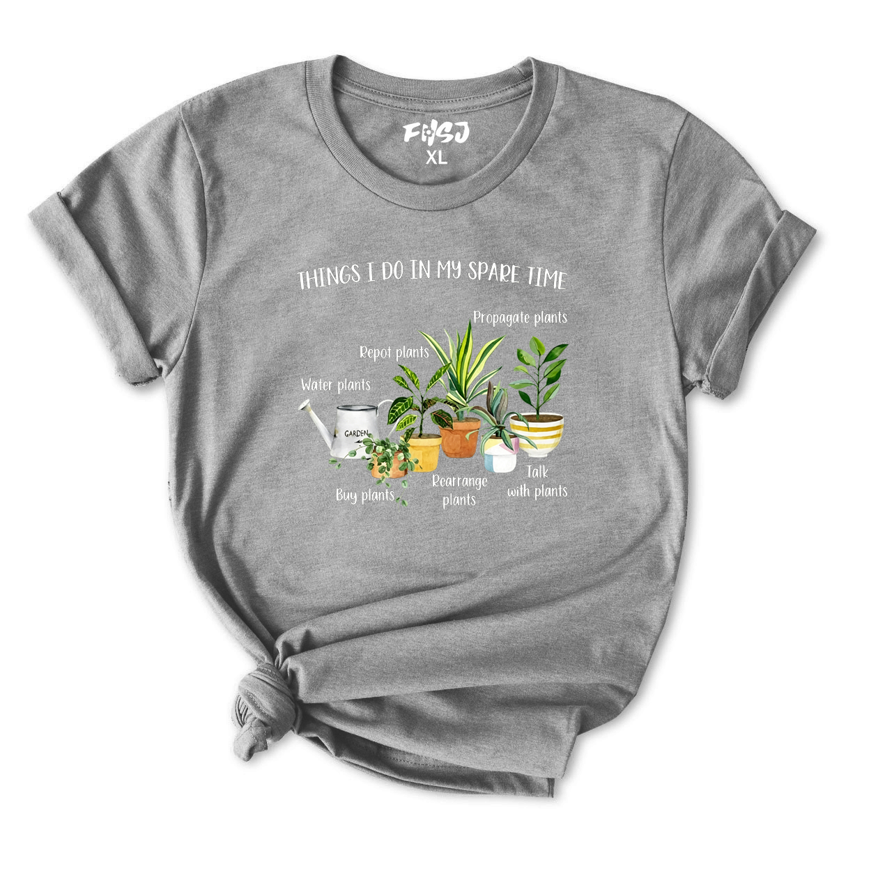 Things I Do in My Spare Time Plants T-Shirt for Women