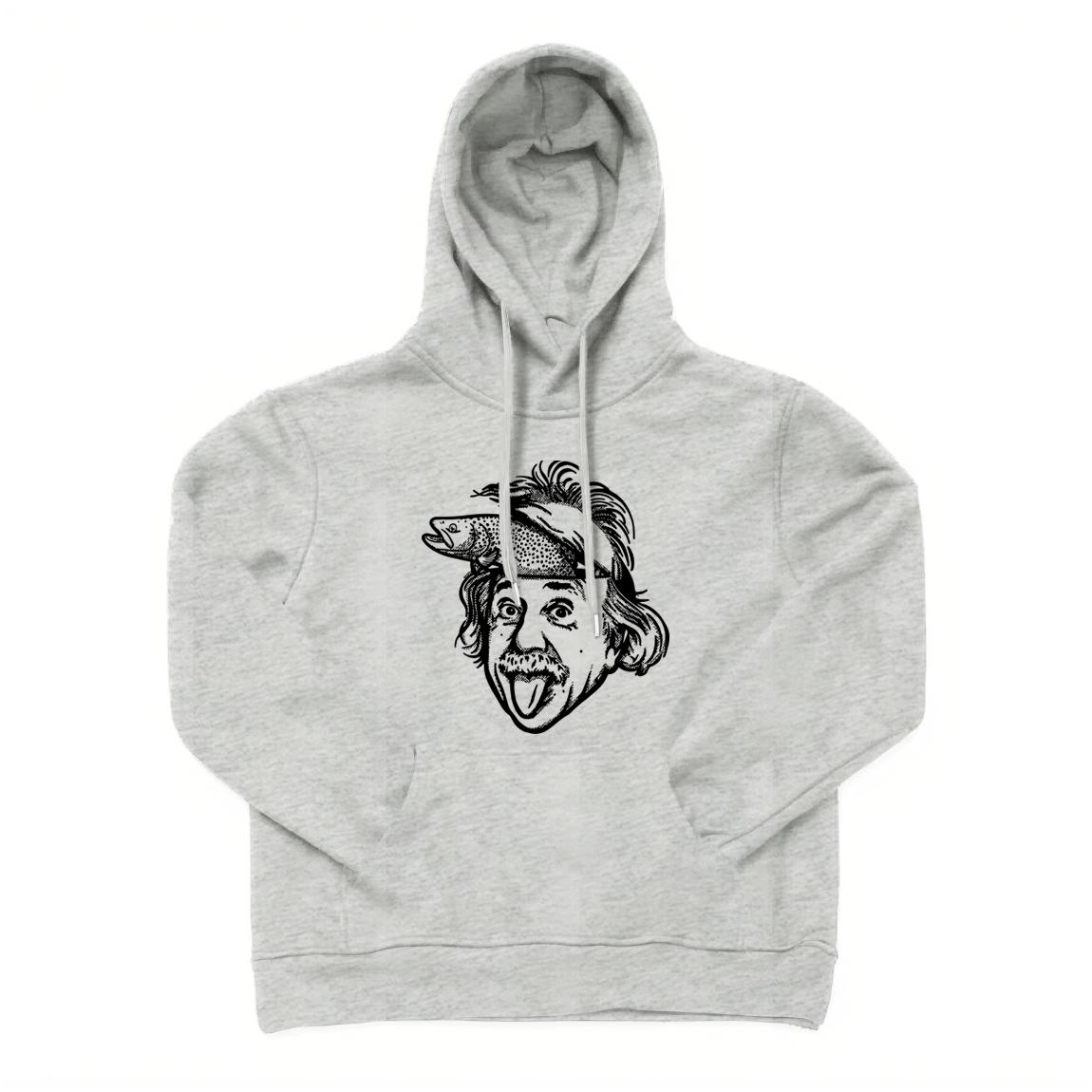 Albert Einstein Fly Fishing Hoodie