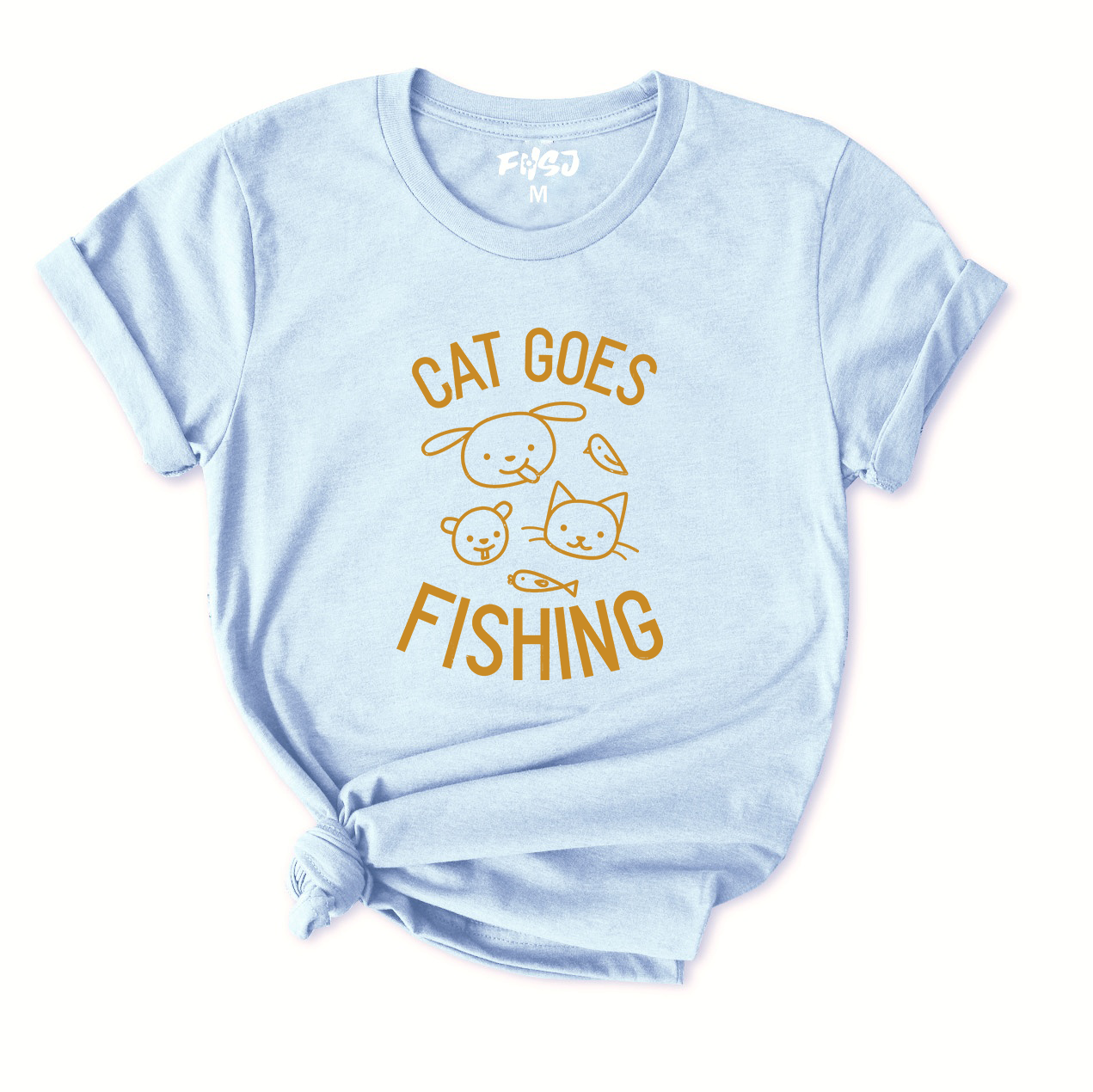 cat goes fishing T-Shirt for Women